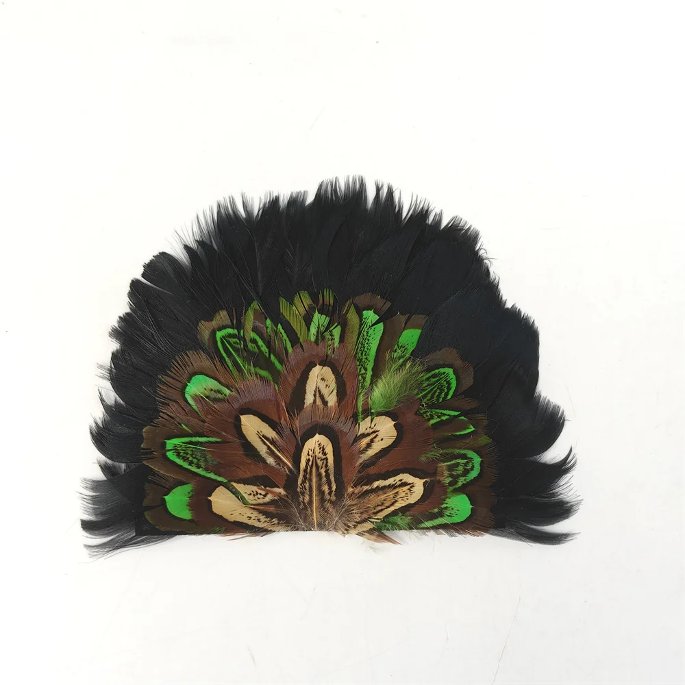 Fan-shaped feather headdress suitable for Easter decorations Christmas costumes party decorations hats and accessories
