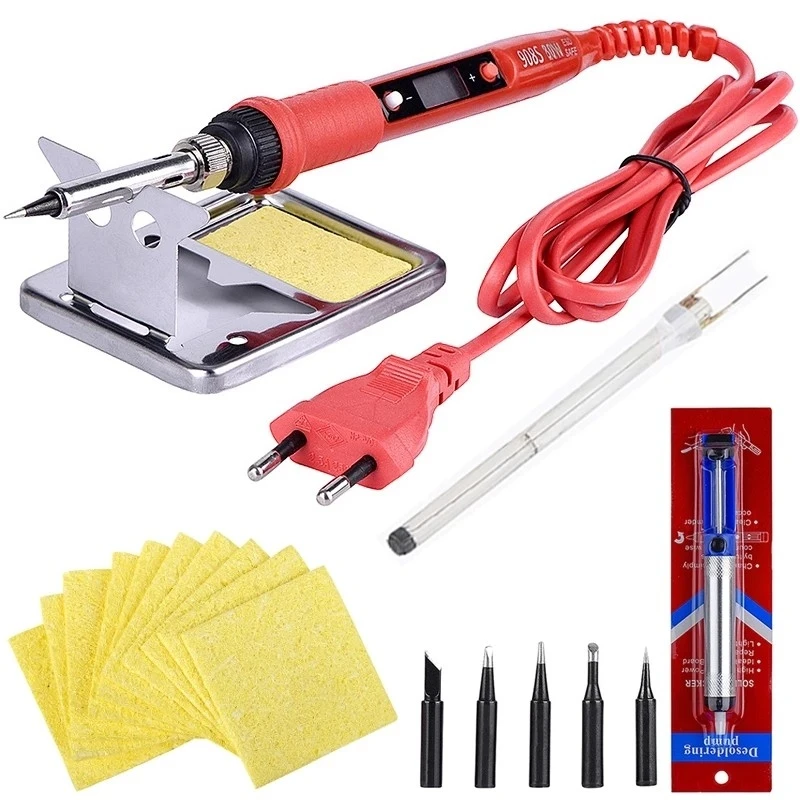 JCD 908S Soldering Iron Kits Heating Tools Rework With Indicator Light Handle BGA Professional Welding  Repair Tools