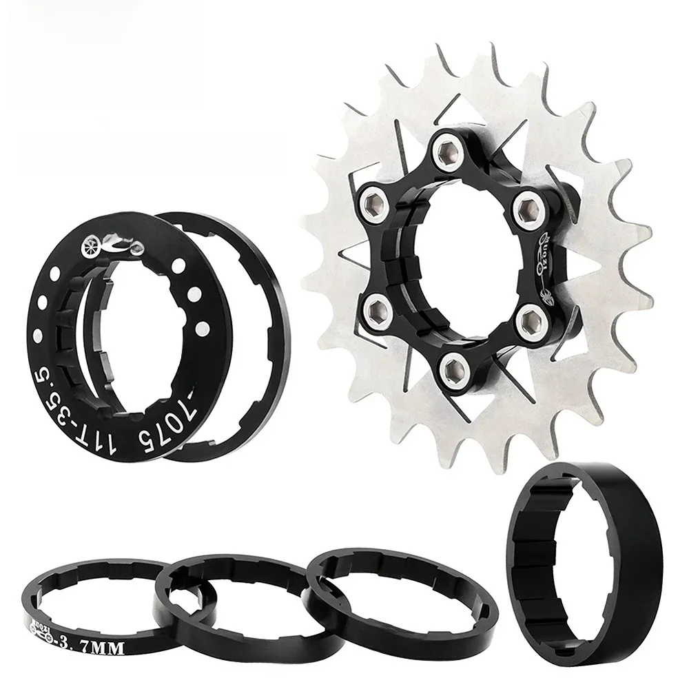 AliExpress MUQZI Mountain Bike Cassette Freewheel Sprocket Single Speed Cassette Cog Chain Tensioner Kit