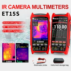 TOOLTOP ET15S 256*192 Thermal Multimeter 3.5-inch Industry Thermal Camera 19999 Counts T-RMS Multimeter HVAC Heating PCB Inspect