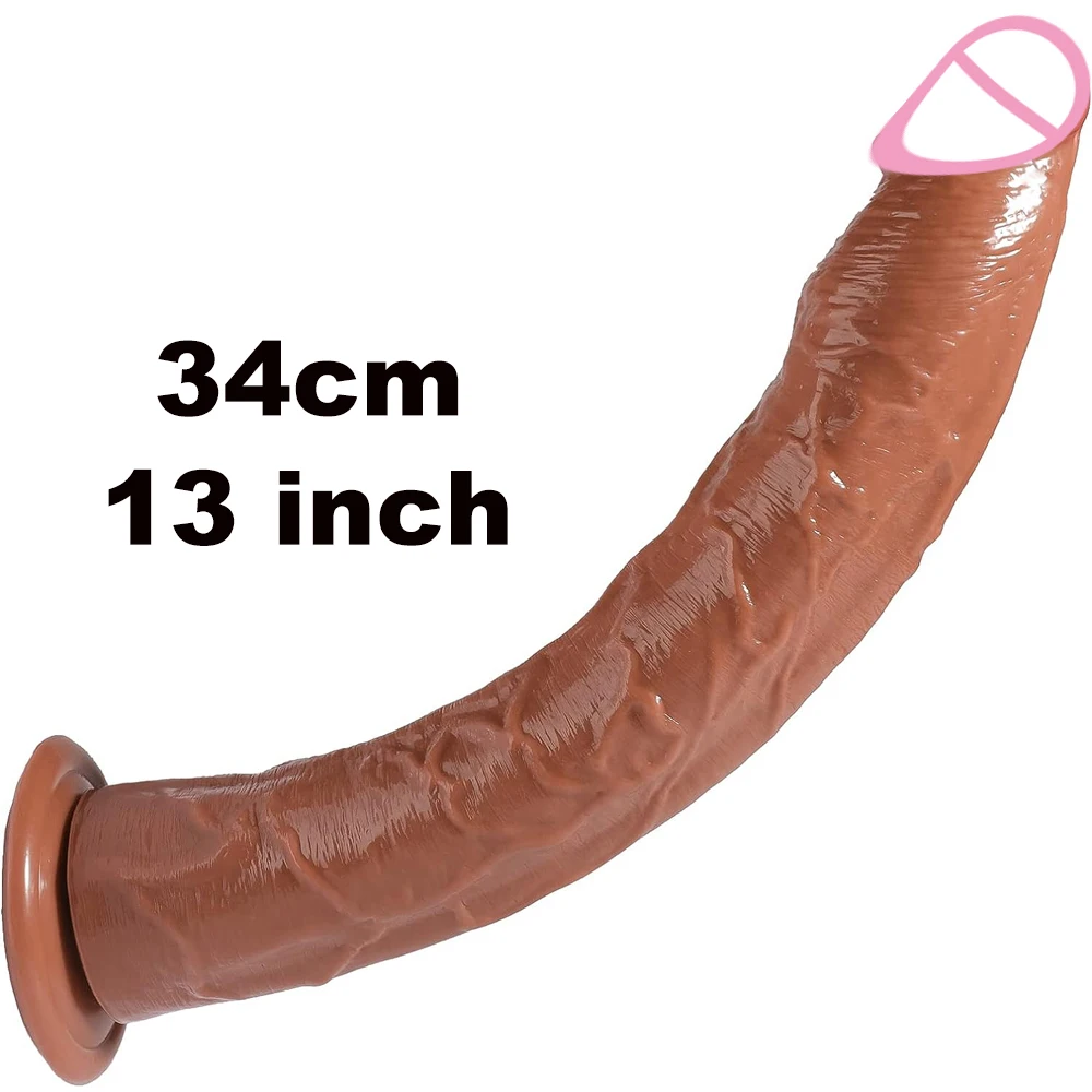 

13 Inch Small Glans Realistic Jelly Dildo Lifelike Penis With Suction CupG spot Sex Toys for Women Couple Anal Play Vaginal