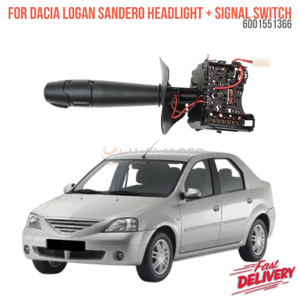 For HEADLIGHT + SIGNAL LEVER DACIA LOGAN SANDERO 1.2 1.4 1.5 DCI 1.6 (REAR FOG LAMP FUNCTION) OEM 6001551366 super quality