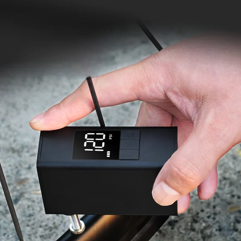 AliExpress UK BSCOBBER MINI Fast Rechargeable Air Inflator For Bicycle Digital Gauge Display Schrader Presta Tires