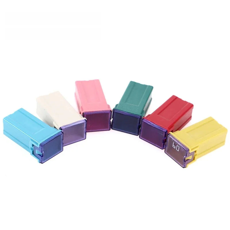 Mini fusible carré 32V 20A 25A 30A 40A 50A60A, fusible de voiture automobile avec boîte en plastique