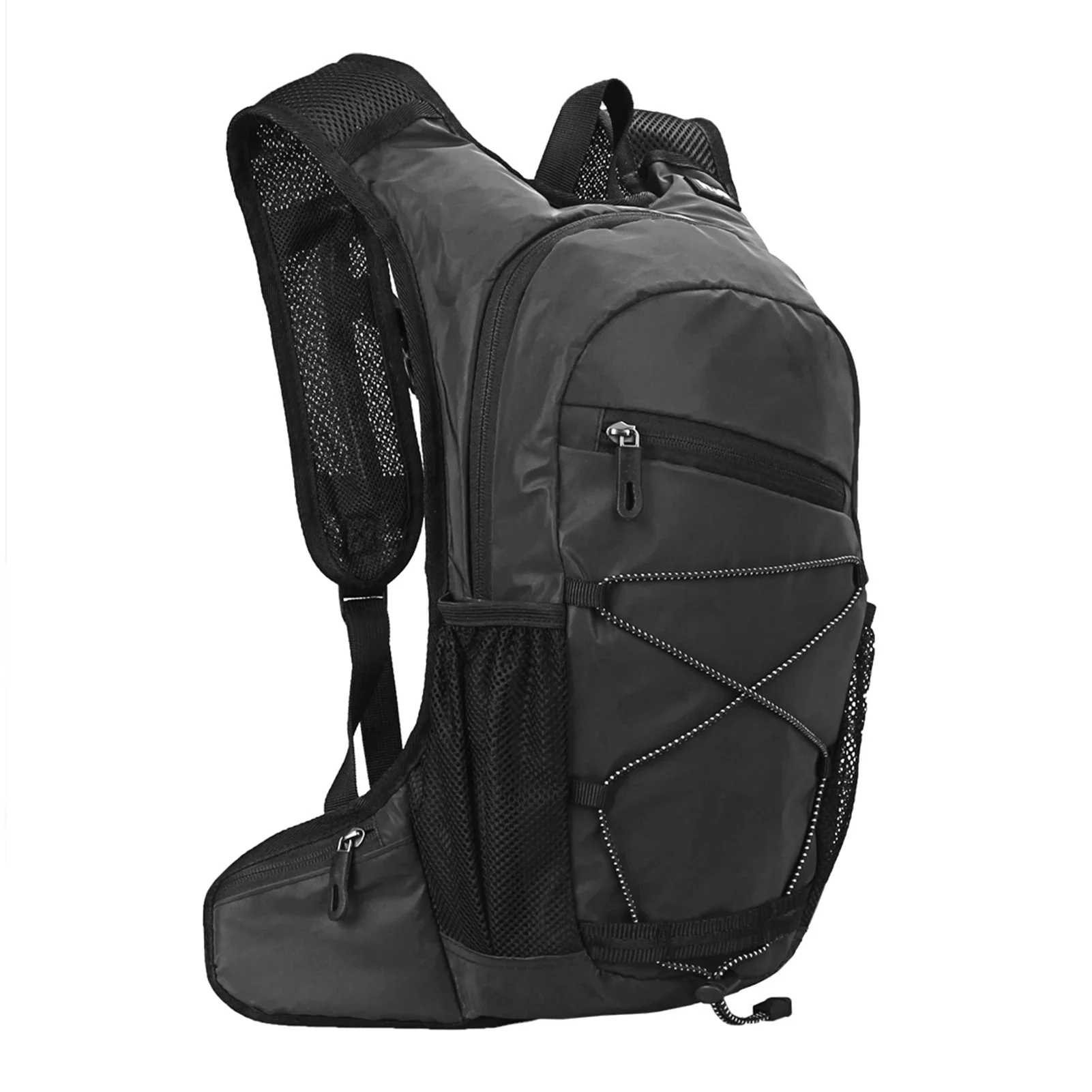 AliExpress NONE 8L High Visibility Reflective Cycling Hydration Backpack Outdoor Sports Running Hiking Backpack Travel Daypack Shoulder Bag