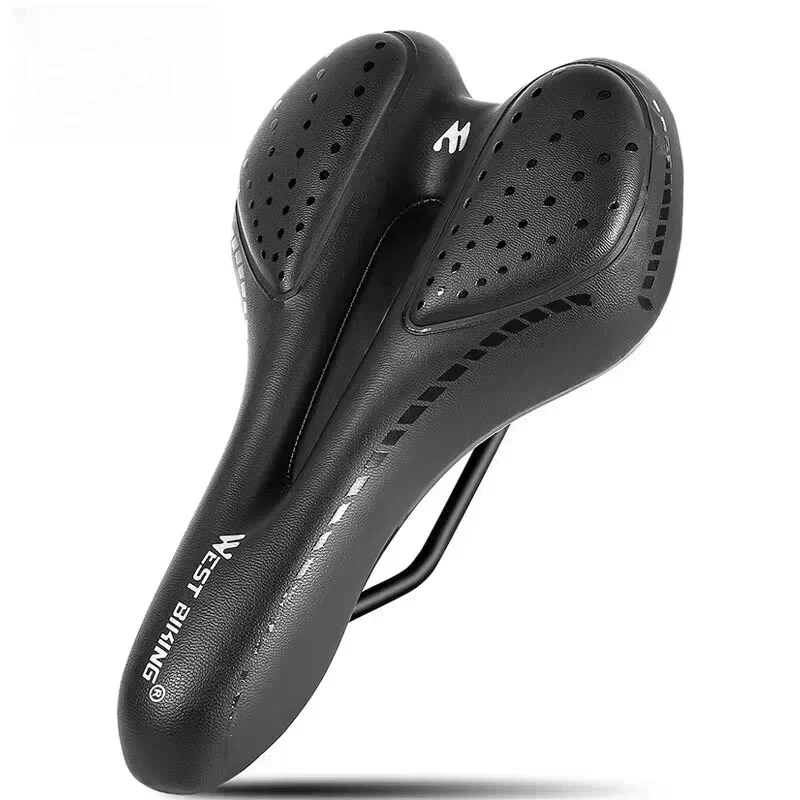 AliExpress West Biking WEST BIKING Bike Saddle MTB Mountain Road Bicycle Seat PU Leather Gel Painless Cycling Cushion BMX Comfortable Shockproof Parts