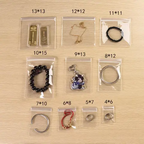 Wholesale 1000pcs /Lot Custom Logo Transparent PVC Anti-Oxidation Zip Lock Bag Pouch for Jewelry Earring Ring Necklace Packaging