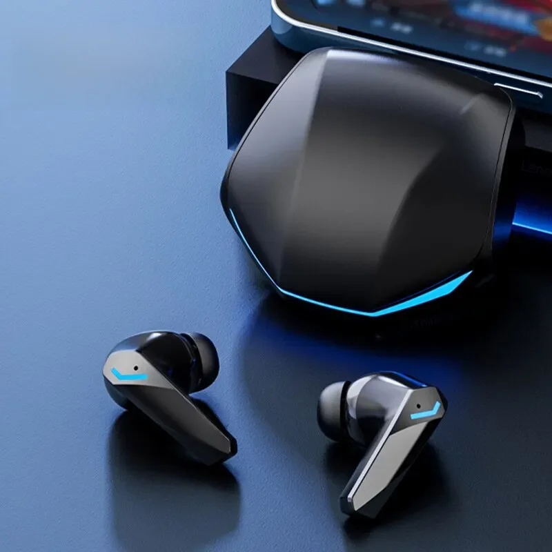 Lenovo-GM2 Pro Sem Fio In-Ear Bluetooth 5.3 Fones De Ouvido, Auriculares Esportivos, Jogos, Baixa