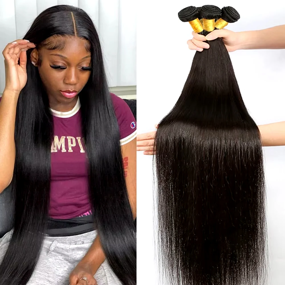 Bone Straight Human Hair Bundles 100% Vietnam Natural Bundles Vingin Raw Hair Weaves Extension for Women 1/3/4 Hair Bulk