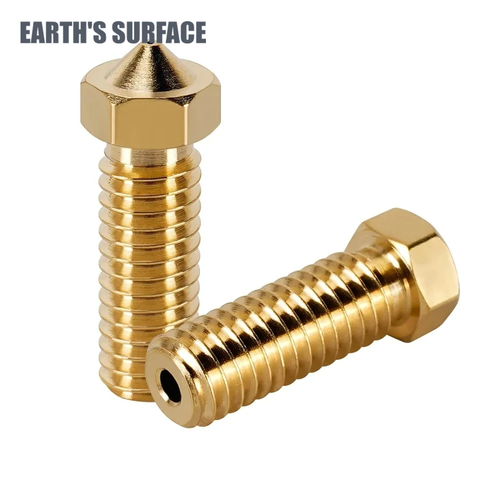 ES-3D Printer Parts Volcano Brass Nozzles 0.2/0.3/0.4/0.5/0.6/0.8/1.0mm Mix Size For 1.75mm Filament E3D Extruder Hotend Part