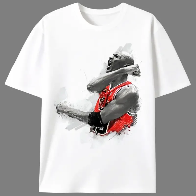 Basketball Legend Star Men’s Graphic Tee | Unisex Sporty Vintage Casual T-Shirt | Summer NBA Fan Gift