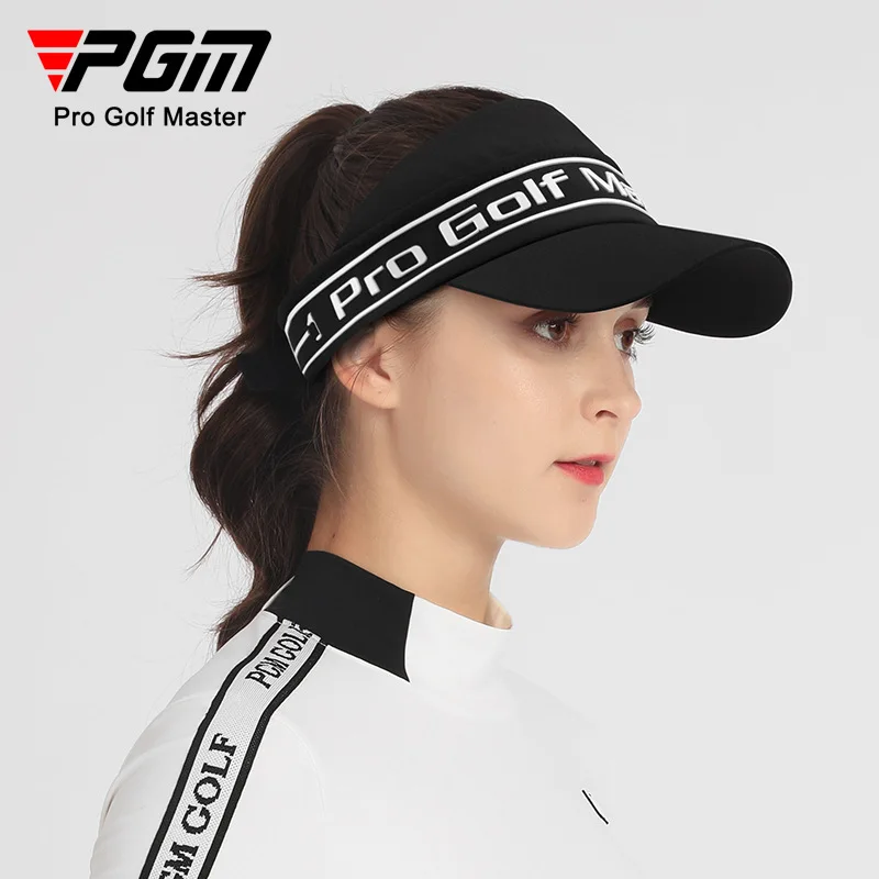 PGM Women\'s Golf Hat Rooftless Breathable Sunscreen Golf Caps Sweat Absorbing Inner Flat Tongue Hat MZ049