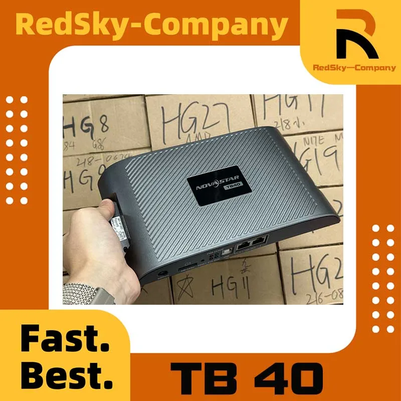 Used!Advanced multimedia playback with TB40 support The Novastar Sending Card delivers high-performance video playback, ideal fo