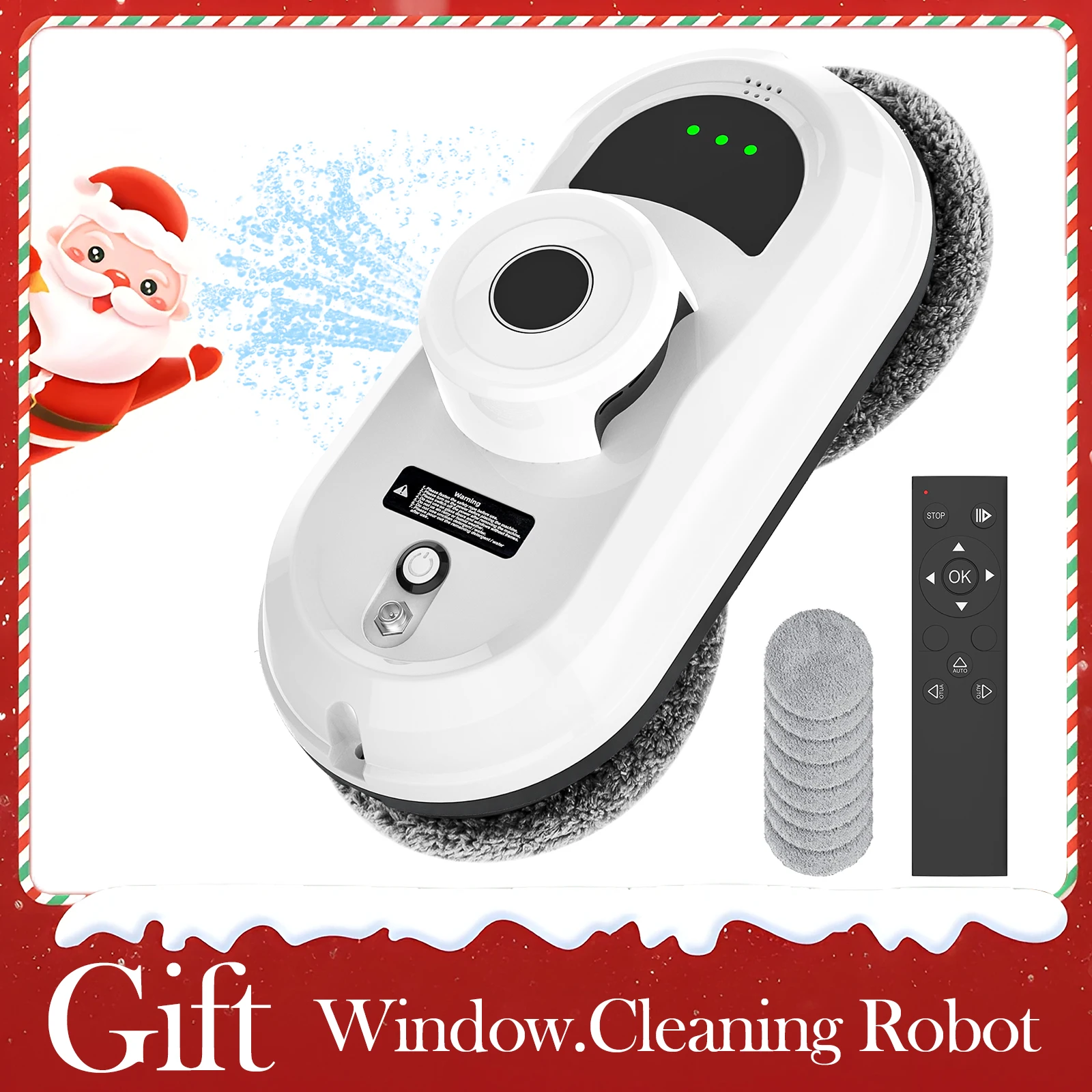 Nettoyeur de vitres aspirateur Robot de nettoyage Intelligent avec pulvérisation d'eau automatique Anti-chute Machine de nettoyage à domicile