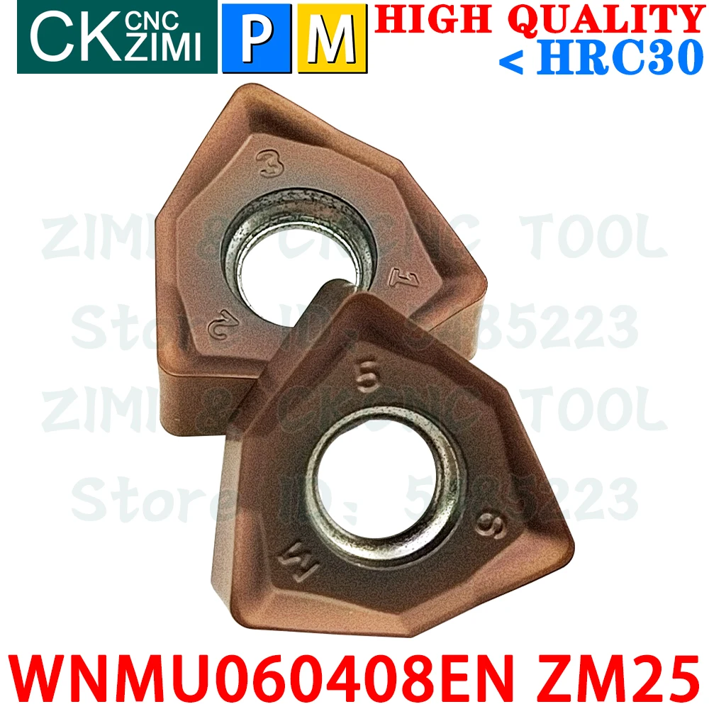 WNMU060408EN ZM25 WNMU 060408 EN ZM25 คาร์ไบด์ Fast Feed มิลลิ่งแทรก WNMU060408 CNC Indexable Heavy ตัดมิลลิ่งเครื่องมือ