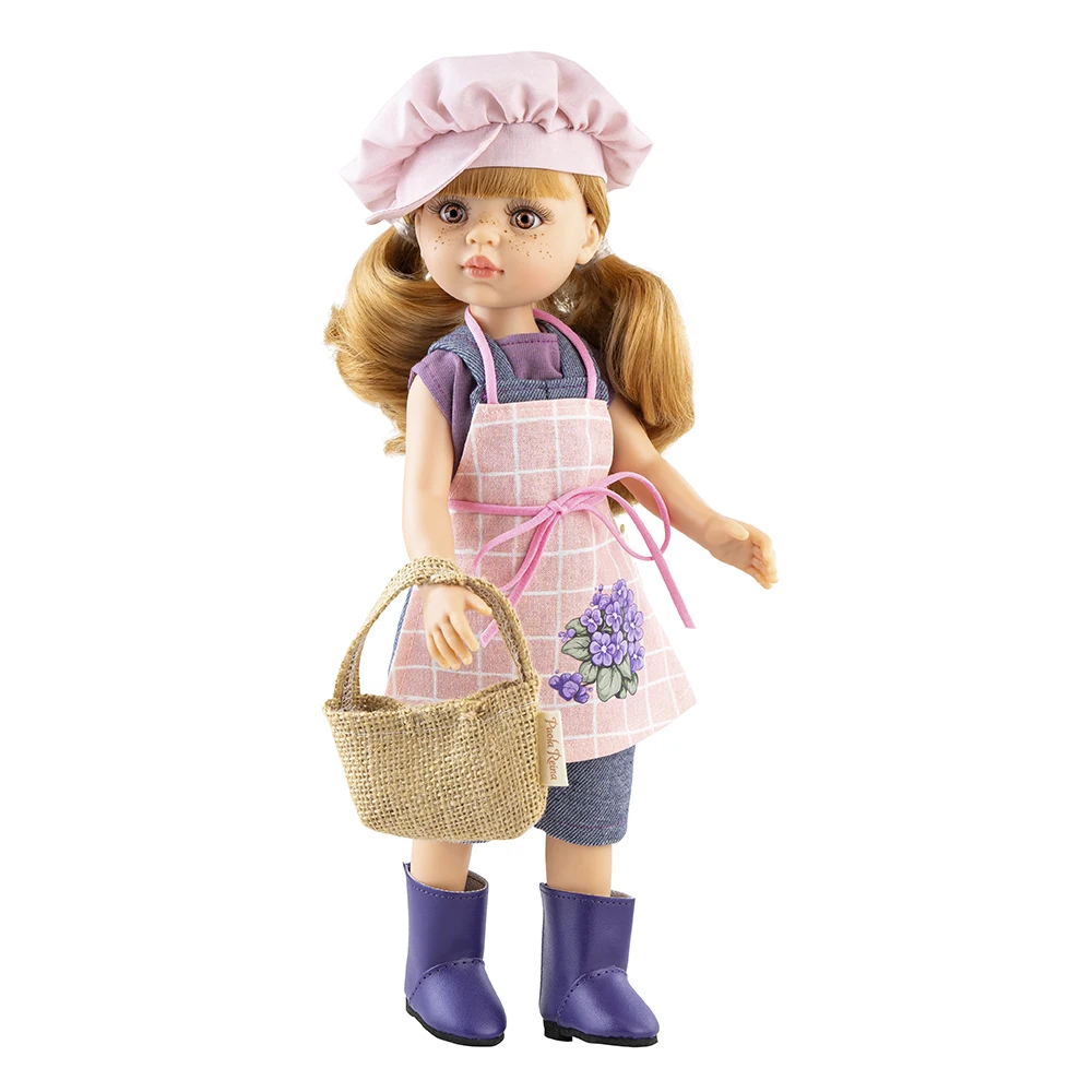 PAOLA REINA: AMIGAS HOBBIES - IRENE FLORISTA DOLL 32 CM, 04701, original, collection, toys for girls and boys, gifts, collector, store, new, man, woman, official license