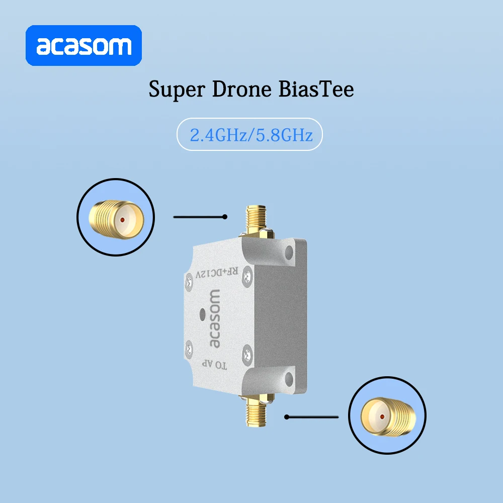 Fuente de alimentación de 2,4 GHz y 5,8 GHz, alimentador sesgo RF, bloqueador RF para WIFI, ZIGBEE, BLUETOOTH