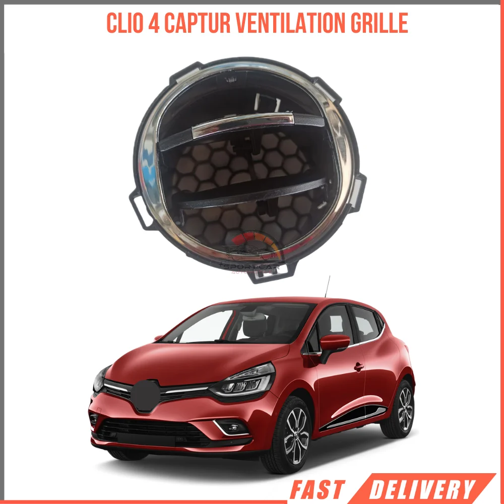 

For Air vent Chrome platted Glove box Vent Grille for Clio 4 IV MK4 Captur traiii 3 MK3 687606325R car accessories high quality