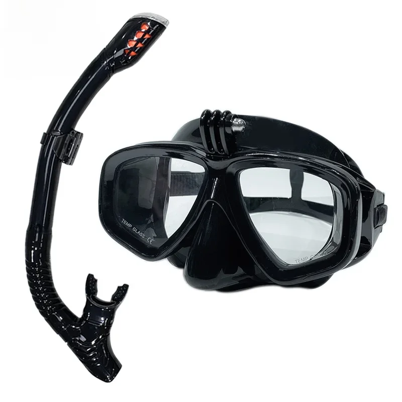 Masque de plongée sous-marine professionnel, les lunettes de plongée sous-marine conviennent aux petites appareils photo de sport GoPro, lunettes de plongée entièrement sèches