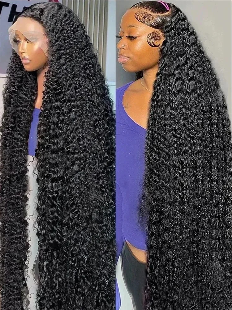 260 Density Deep Curly 5x5 6x6 Glueless Wigs Human Hair Ready to Wear Lace Closure Wig 13x6 HD lace Frontal Wig For Black Women