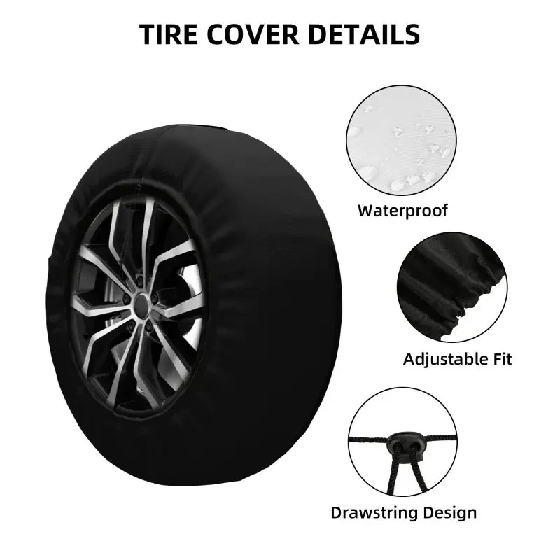 Jurassic Park Tire Cover 4WD 4x4 RV Sci Fi Dinosaur Spare Wheel Protector for Toyota RAV4 Prado 14\