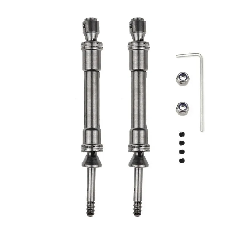 CVD Metal Cardan Shaft Model Car Drive Shaft Assembly Heavy Duty for 1/10 Traxxas Slash 4X4 Slash Rustler VXL Stampede 4X4 VXL