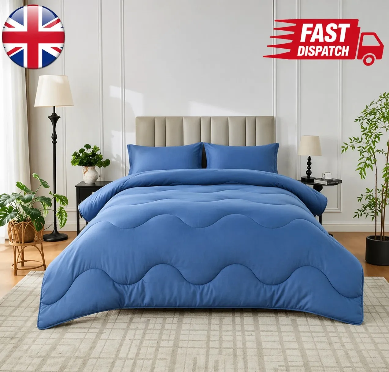 Modern Reversible Coverless Duvet Bedding Set