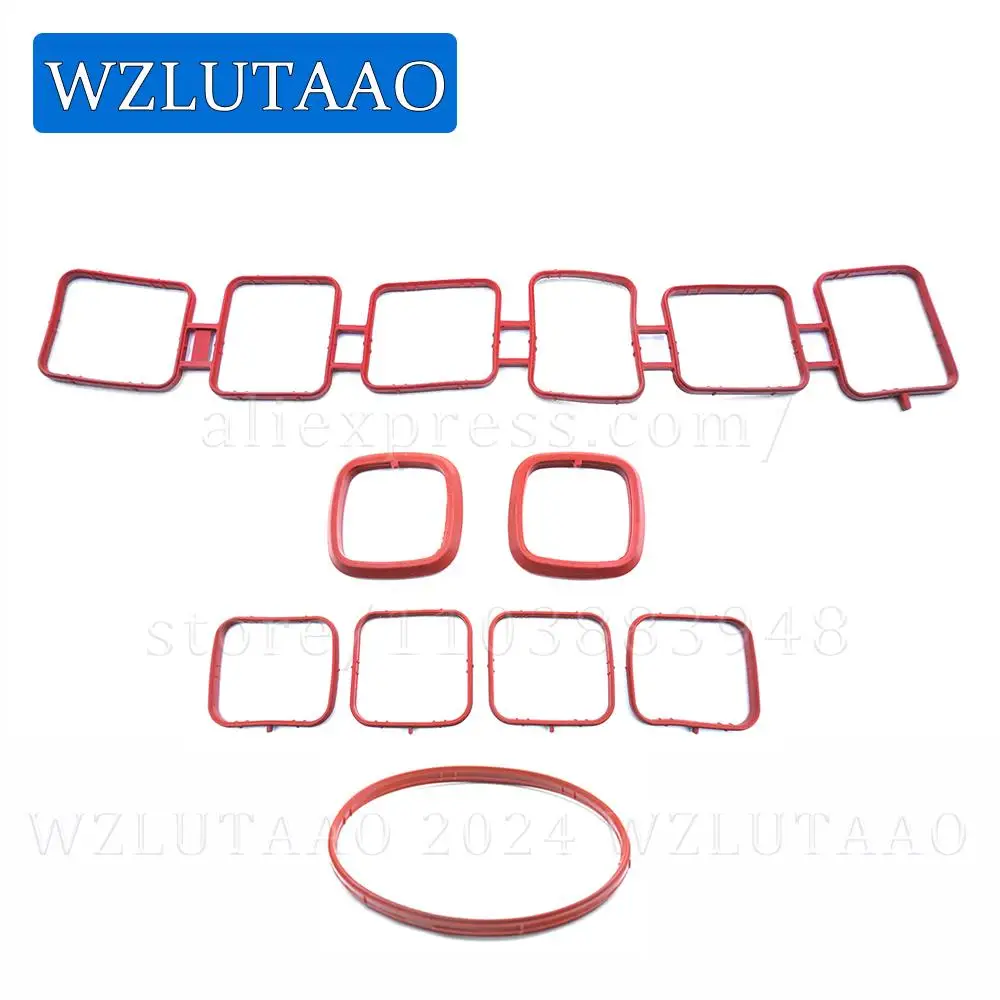 Upper & Lower Engine Intake Manifold Gasket Kit For Audi Q7 VW Passat CC Touareg Atlas 3.6L 03H133237G 03H133237D 03H133237J