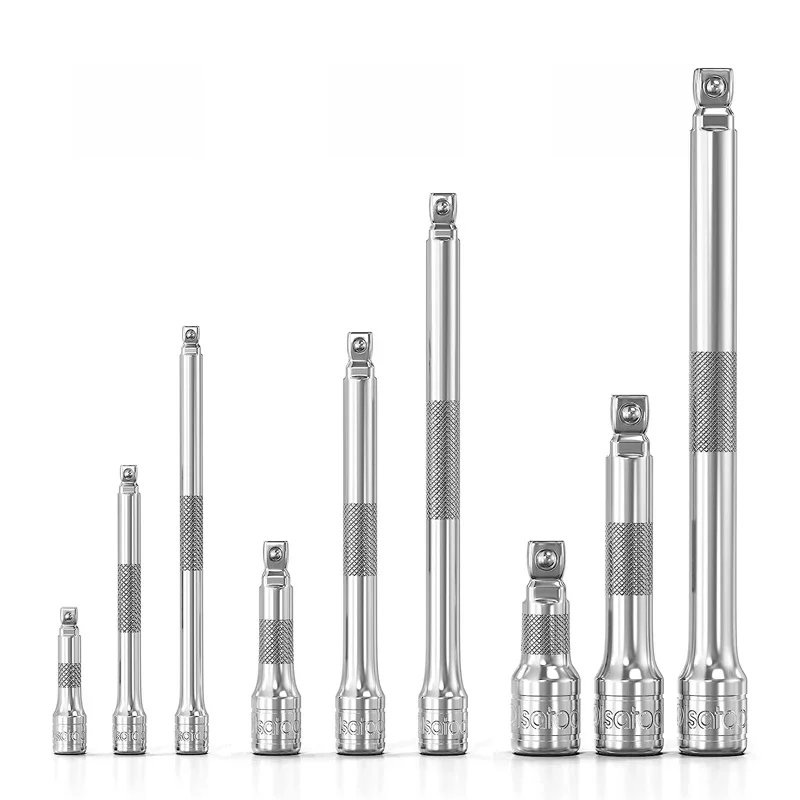 1/4 "3/8" 1/2 "klucz nasadowy z grzechotką przedłużka 50/75/100/125/150/250mm długi pręt tuleja kierownicza akcesoria do korbowodu — zdjęcie 2