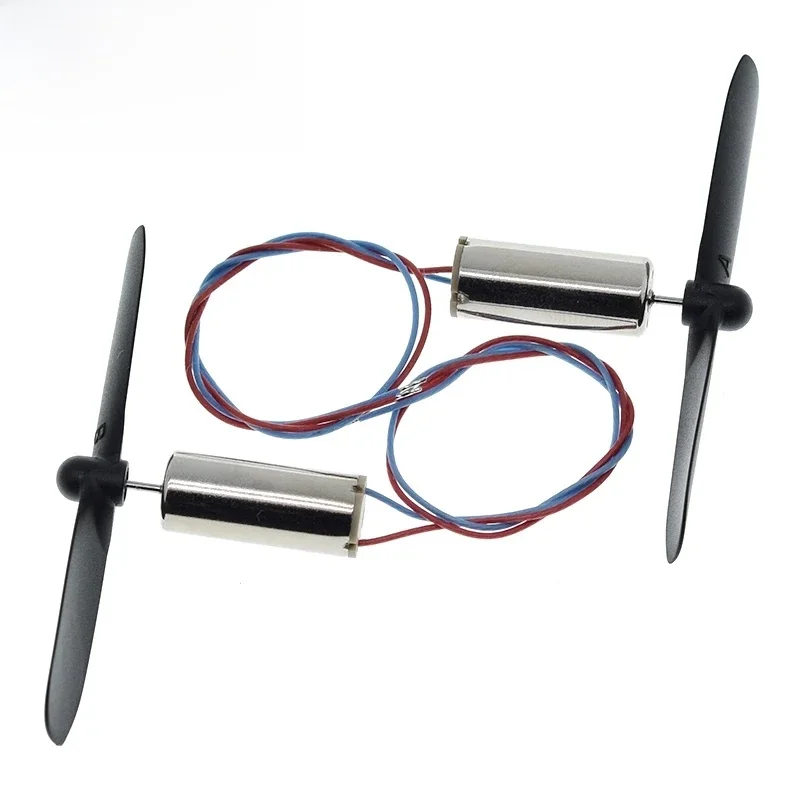 1 ensemble = 2 pièces DC3.7-4.2V 716 7*16MM Micro hélicoptère à monter soi-même moteur à courant continu sans noyau avec hélice grand couple moteur à grande vitesse