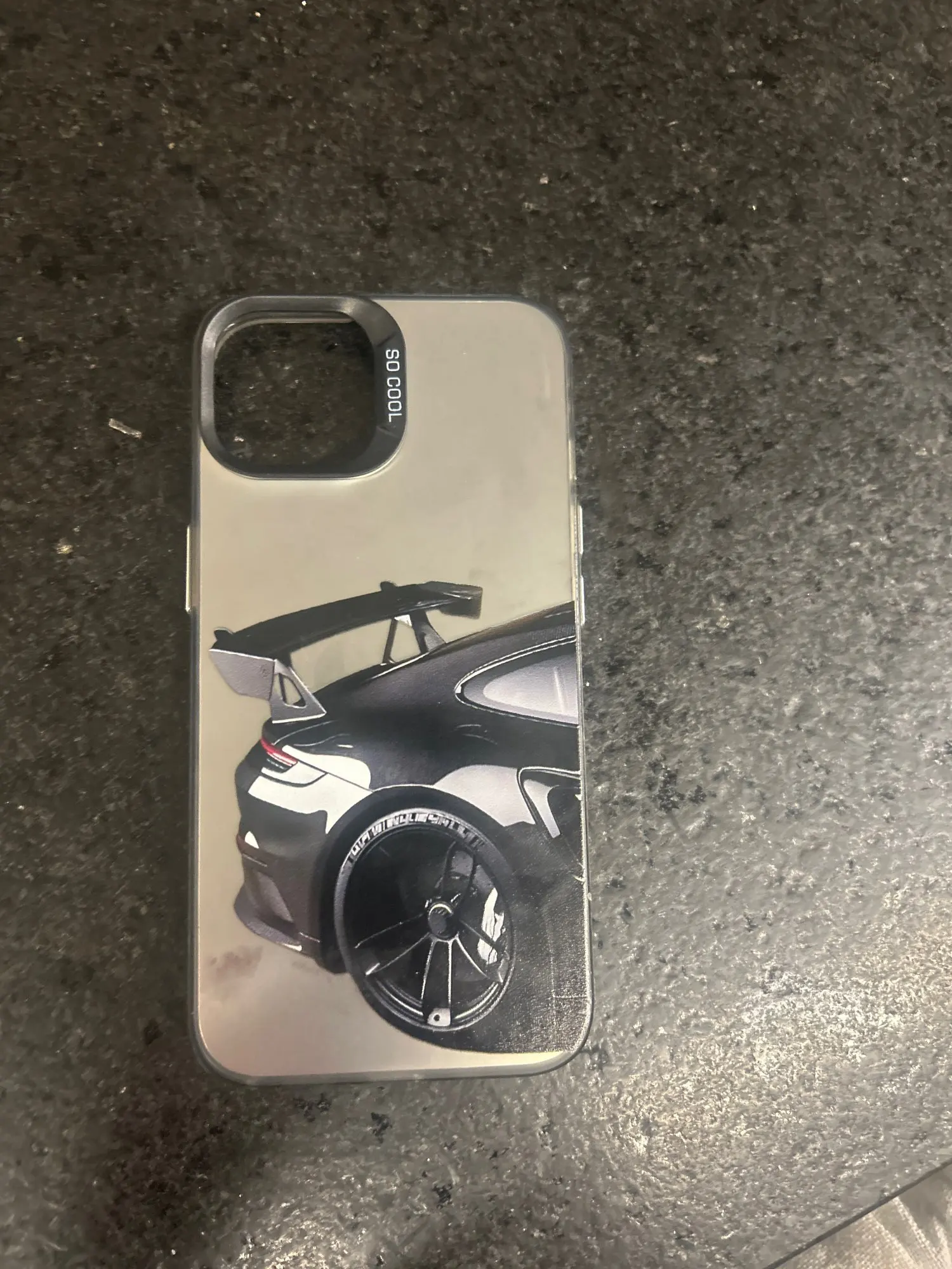 Cover auto sportiva nera