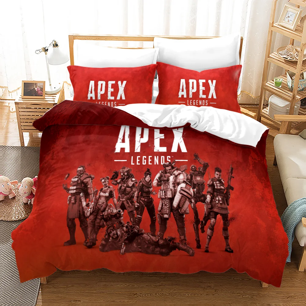 NEW APEX Academia Anime Duvet Cover Set with Pillow Covers Polyester Teens Kids Bedding Set Full Queen King Size Bed Linen