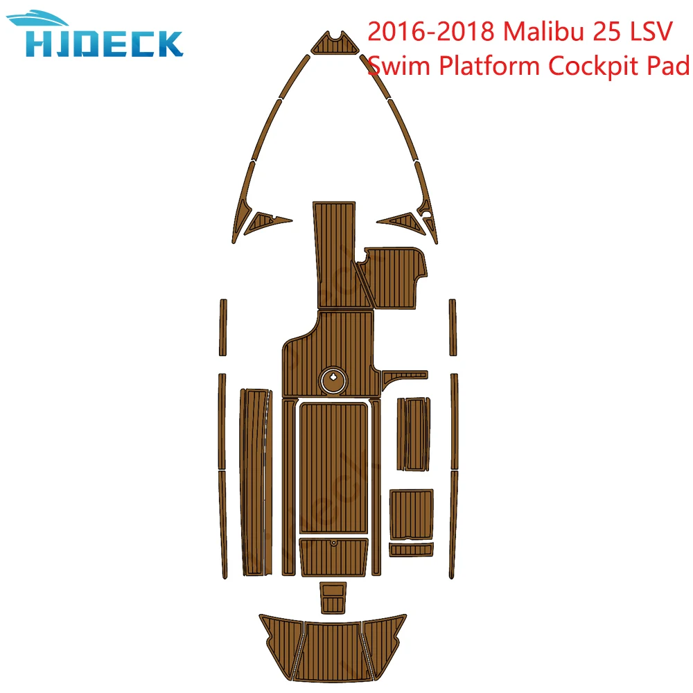 

Hjdeck Yacht Sheet Pad Customizable Compatible With 2016-2018 Malibu 25 LSV Swim Platform Cockpit Boat Accessories EVA Mat