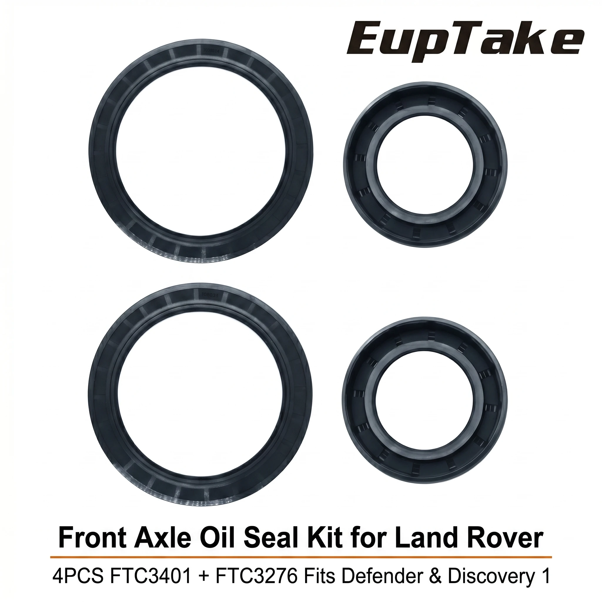 4 PCS Front Swivel Housing Ball Hub&Axle Drive Shaft Oil Seal Kit for Land Rover Defender 90 110 130 Discovery 1 FTC3401 FTC3276