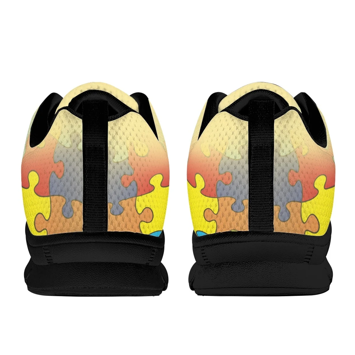 INSTANTARTS Autism Cancer Awareness Design Non-Slip Flat Shoes Wear-Resistant Classic Sneakers for Women Casual Walking Tennis