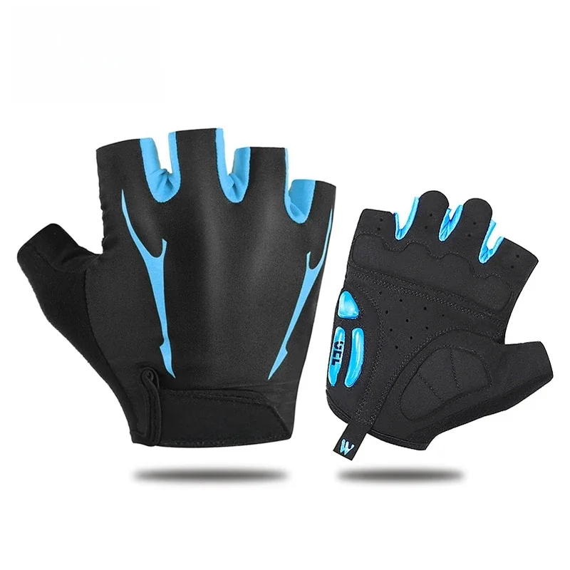 AliExpress West Biking WEST BIKING Cycling Half Finger Gloves Gel Shockproof Bike Gloves Half Finger Men Women Outdoor Sports Non-slip Bicycle Gloves