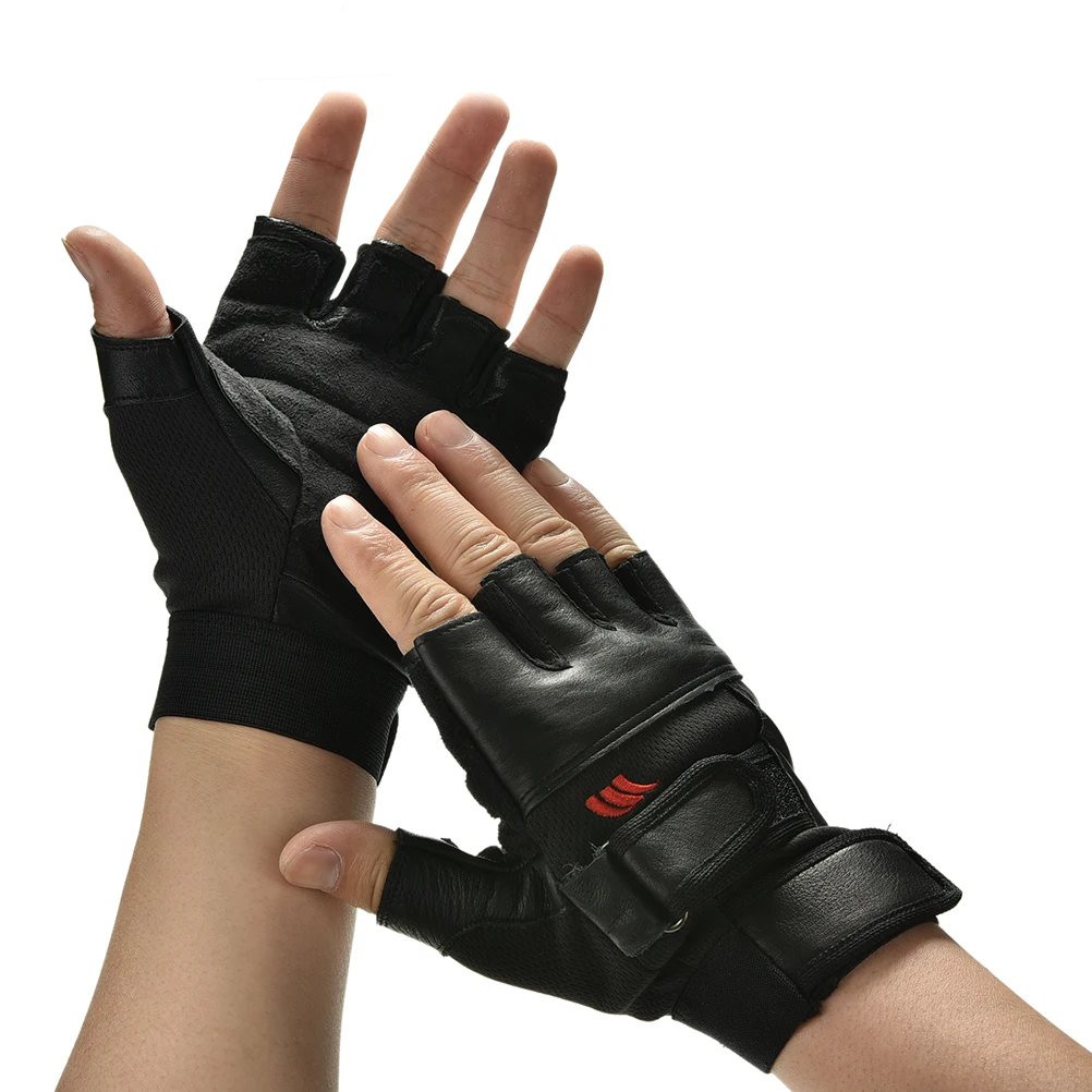 Men Weight Lifting Gym Exercise Training Sport Fitness Sports Car Leather Gloves