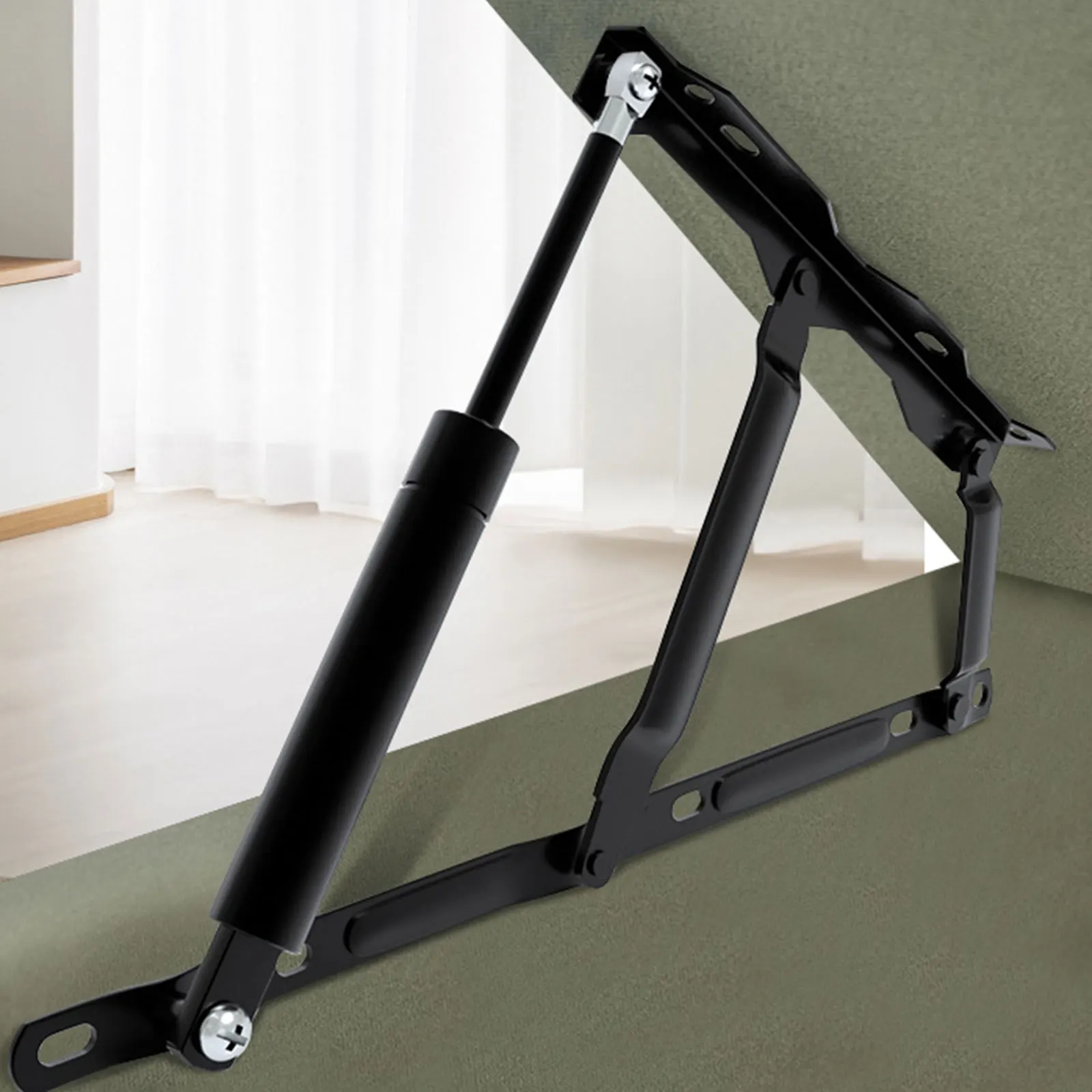 2Pcs Bed Lift Mechanism Hydraulic Gas Spring Bed Storage Lift Kit 75KG Load Capacity for Sofa Bed Cabinet Mattress Box Furniture