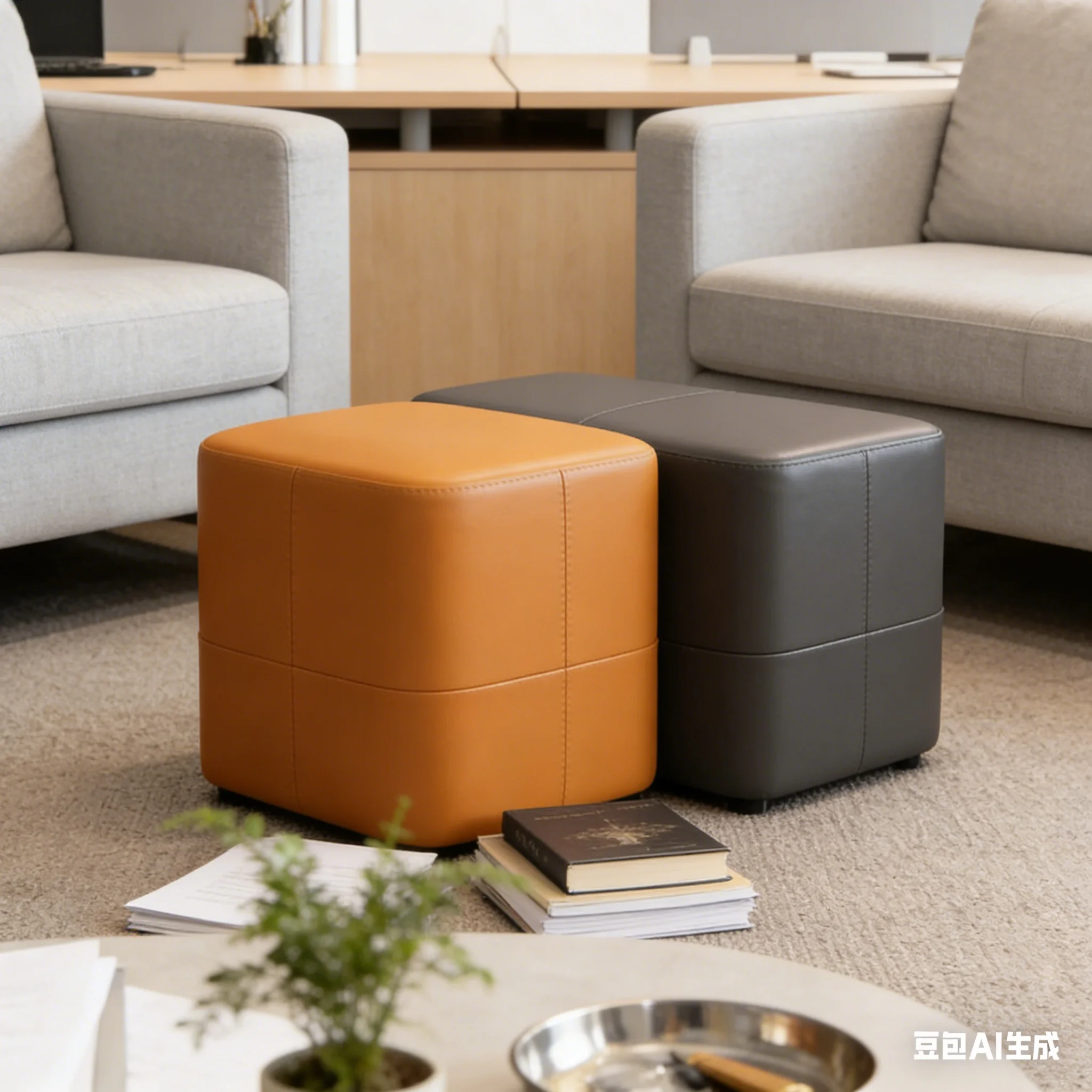 Banco Creativo para Pasillo con Reposapiés para Sala de Estar, Entrada, Sofá, Escritorio, Moderno, Ligero y Sencillo C742159