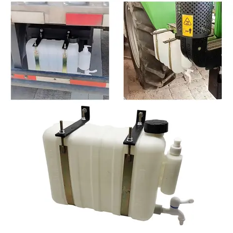 Versatile Truck Car Mounted Washing Water Tank With Faucet Water Storage Tank Horizontal Rectangular Water Bucket With Bracket