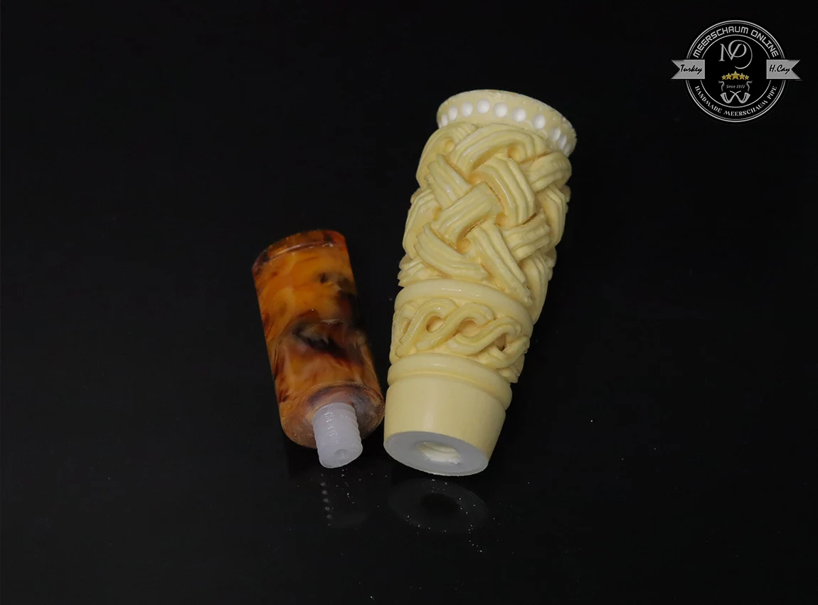 Handmade Block Meerschaum Cigarette Holder