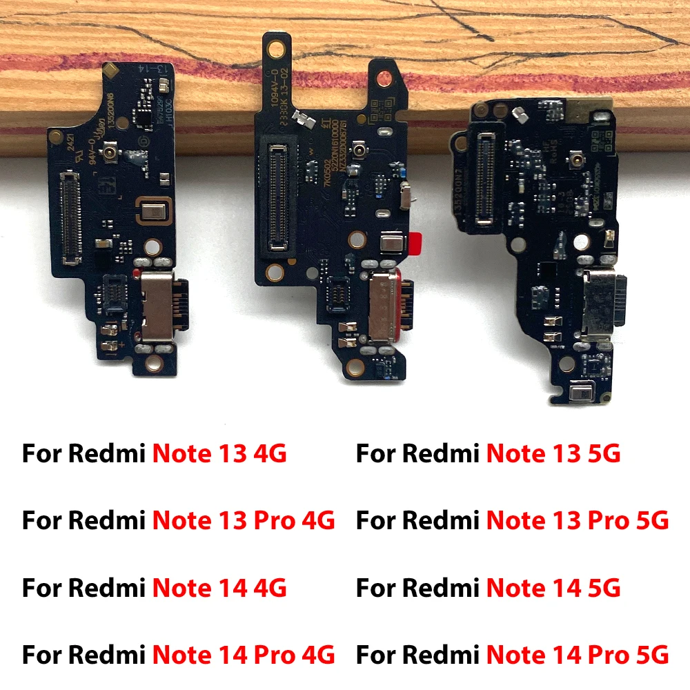 For Redmi Note 15/13 5G/13 Pro /14 4G/14 5G/14 Pro Plus/15 Pro Plus USB Charger Charging Dock Port Connector Flex Cable
