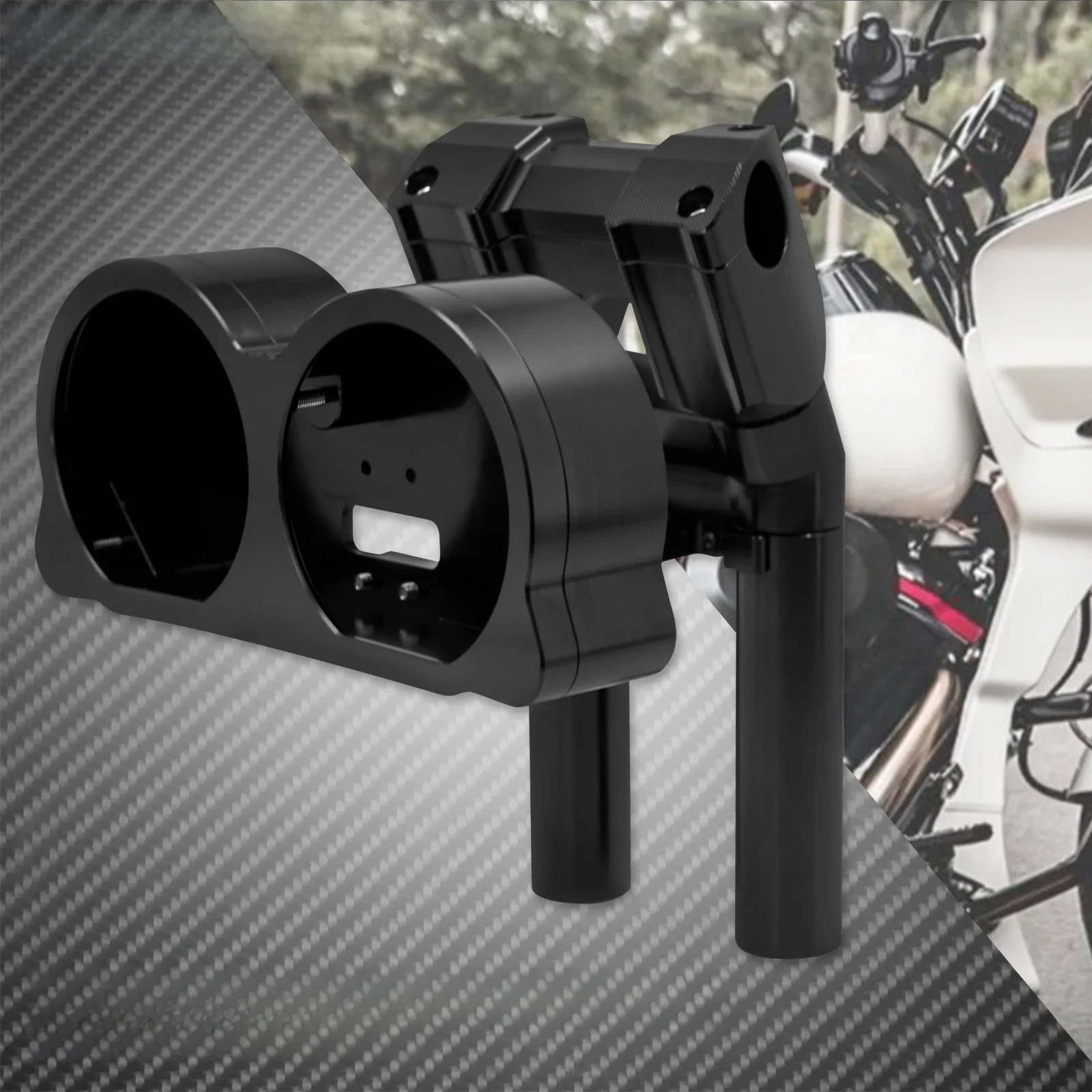 Motorrad Einstellbare Instrument Lenker Clamp Riser Unterstützung Kit Steuer Halterung Für Harley Touring Road Glide FLTRX 2015-2023