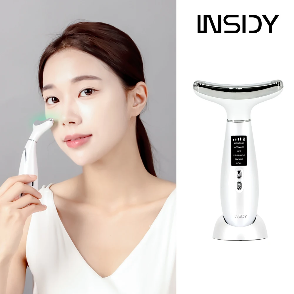 INSIDY Neck Care Galbric Massage Massage EMS Home Care Skin Beauty device Lick body manager INC-30