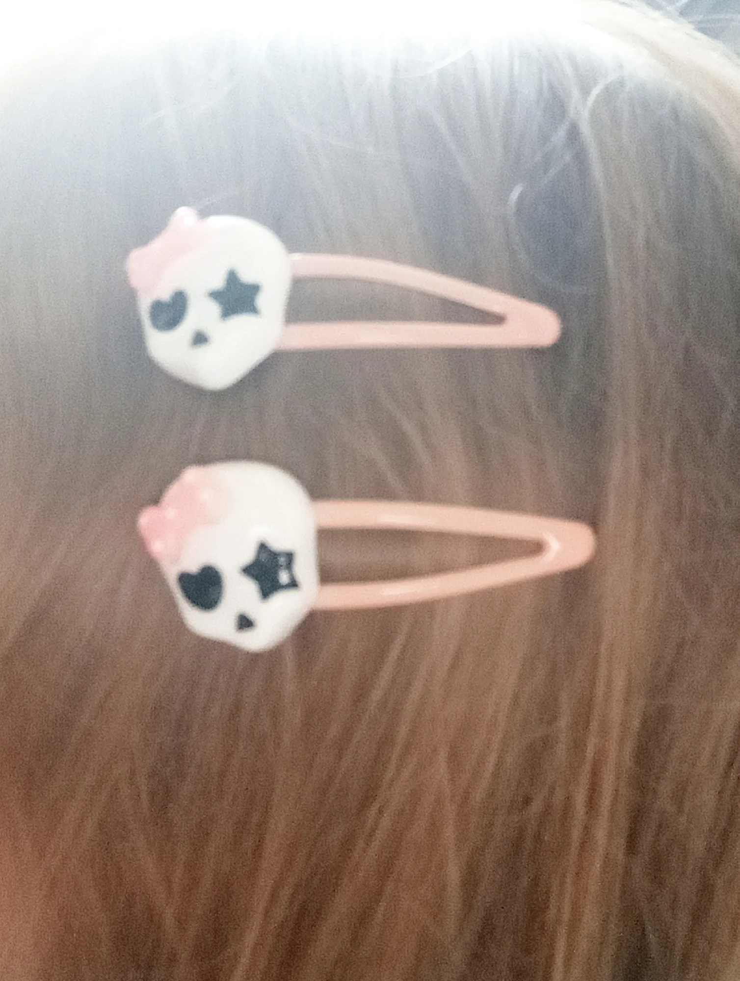 Delicate Cartoon Skull Hairpins Hot Girls Hair Clip Spring Summer Hair Clip for Woman Ponytail Side Hair Clip photo review