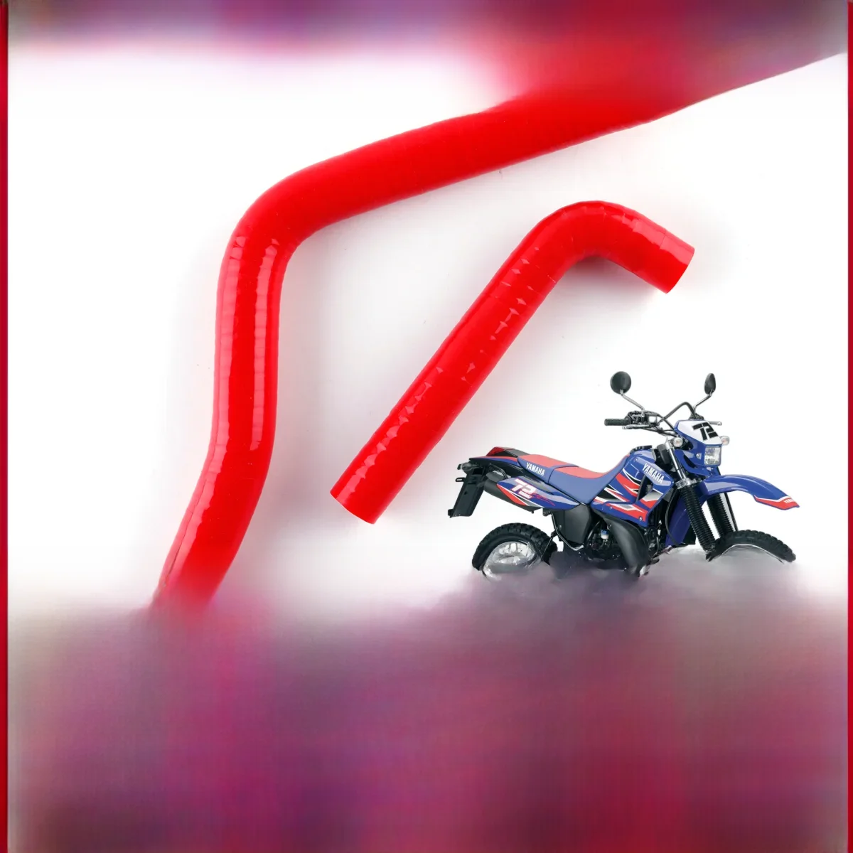 Dla 1997-2003 Yamaha DTR 125 DT 125 R DT125R motocykl silikonowy zestaw rur węża chłodnicy — 2