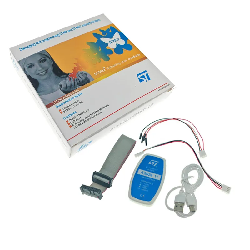 2024 Neues ST-LINK/V2 ST-LINK V2(CN) ST LINK STLINK Emulator Download Manager STM8 STM32 künstliches Gerät