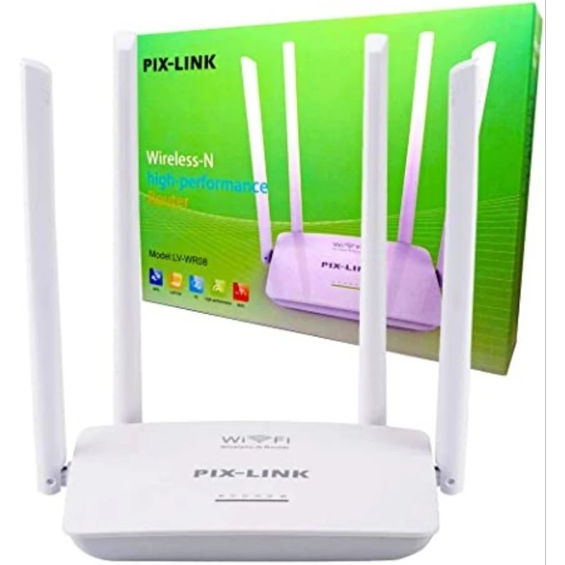 Roteador Wireless Sem Fio 4 Antenas 300Mbps Pix Link