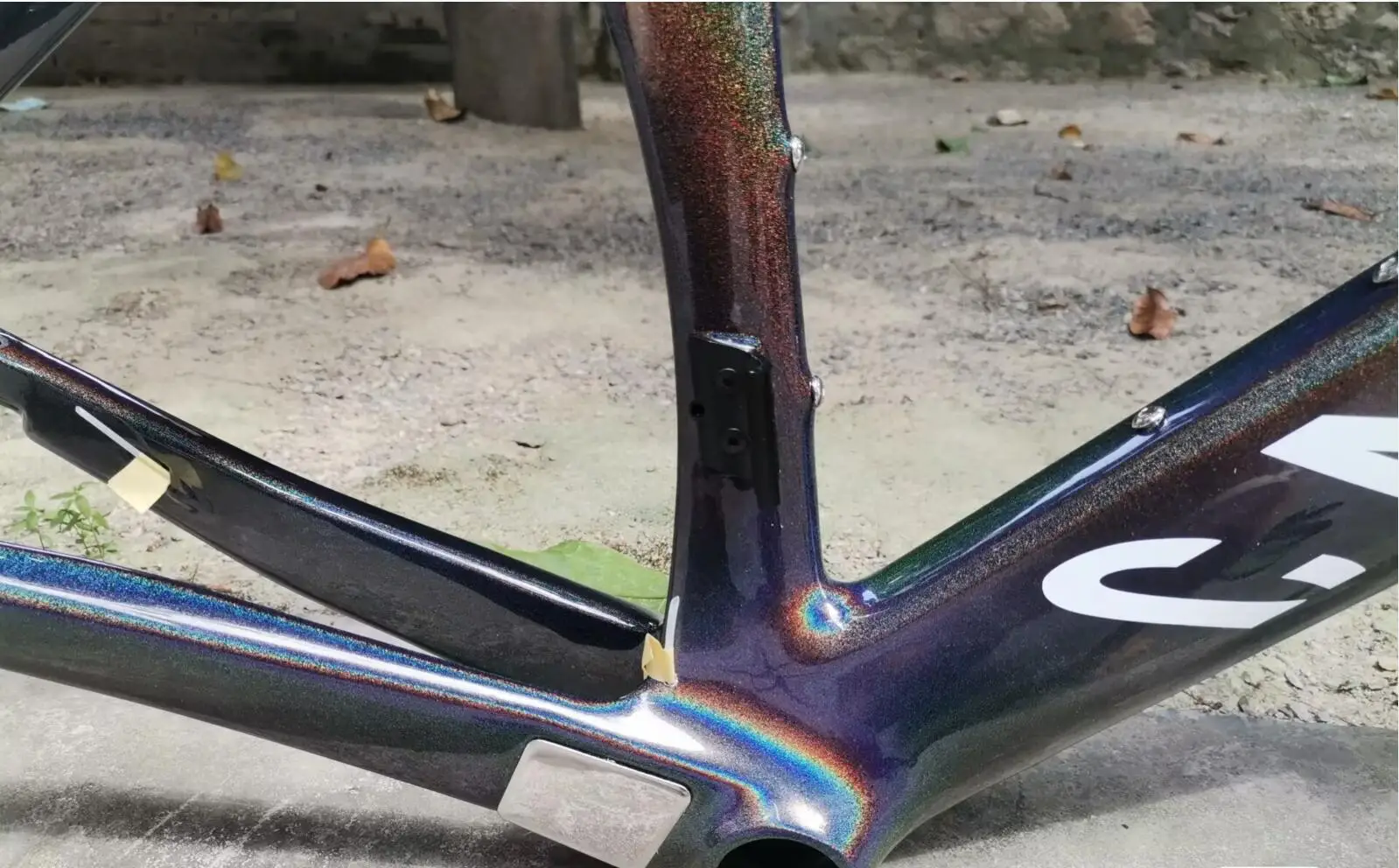 Chameleon color bike carbon frameset sagan color bicycle carbon frame bb386 ud glossy taiwan bike frame XXS XS S M L