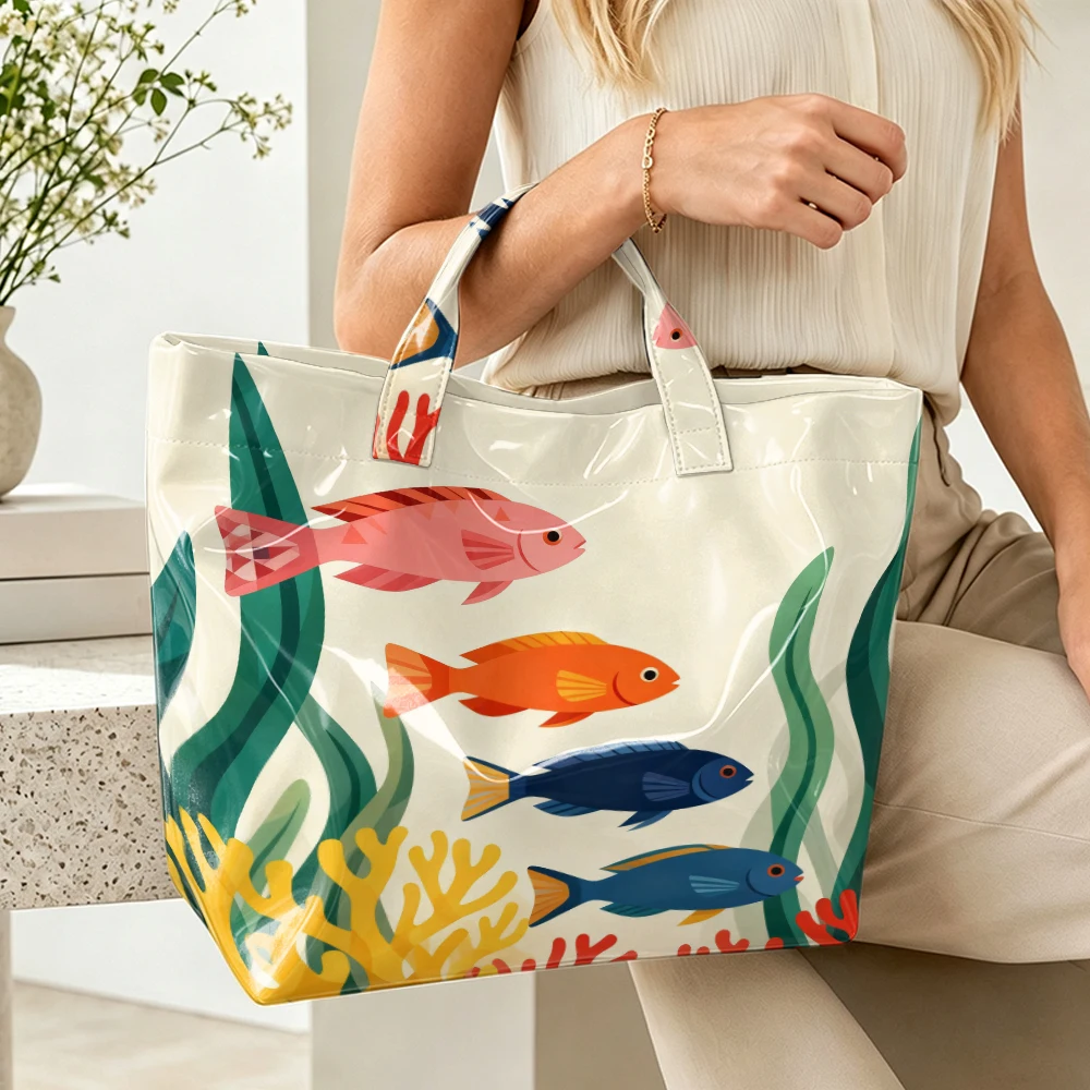 กระเป๋าถือผู้หญิง 1 ใบ ลายปลาท - Women'S Work Bags Tote บทวิจารณ์และราคา